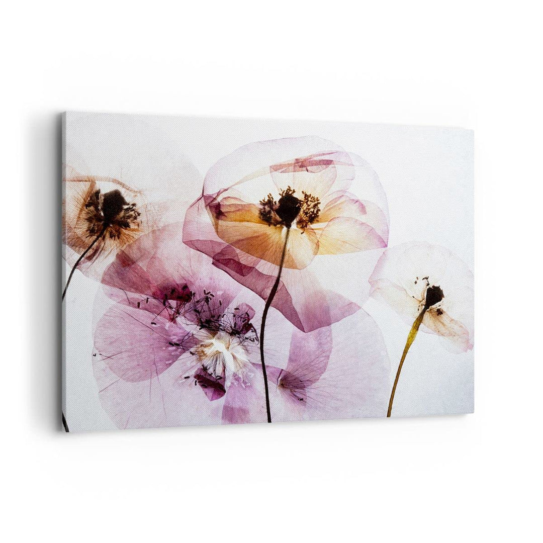 Bilder auf Leinwand 100x70cm Leinwandbild mit Rahmen blume sommer natur Gross Wanddeko Bild Schlafzi