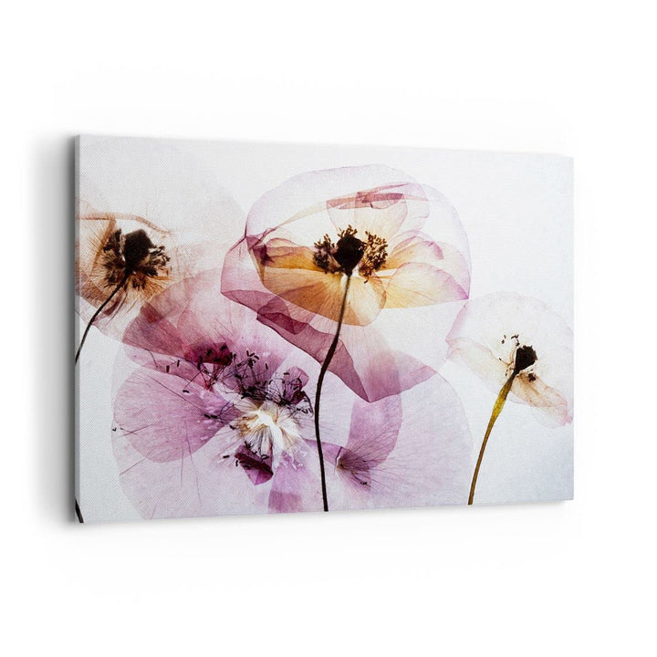 Bilder auf Leinwand 100x70cm Leinwandbild mit Rahmen blume sommer natur Gross Wanddeko Bild Schlafzi
