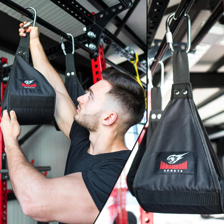 ARMAGEDDON SPORTS Premium Bauchmuskelschlaufen Ab Straps Slings Armschlaufen Bauchtraining Klimmzugs