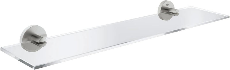 GROHE Start - Glasablage (Stichmass 380mm, Material: Glas/ Metall, verdeckte Befestigung, langlebig)