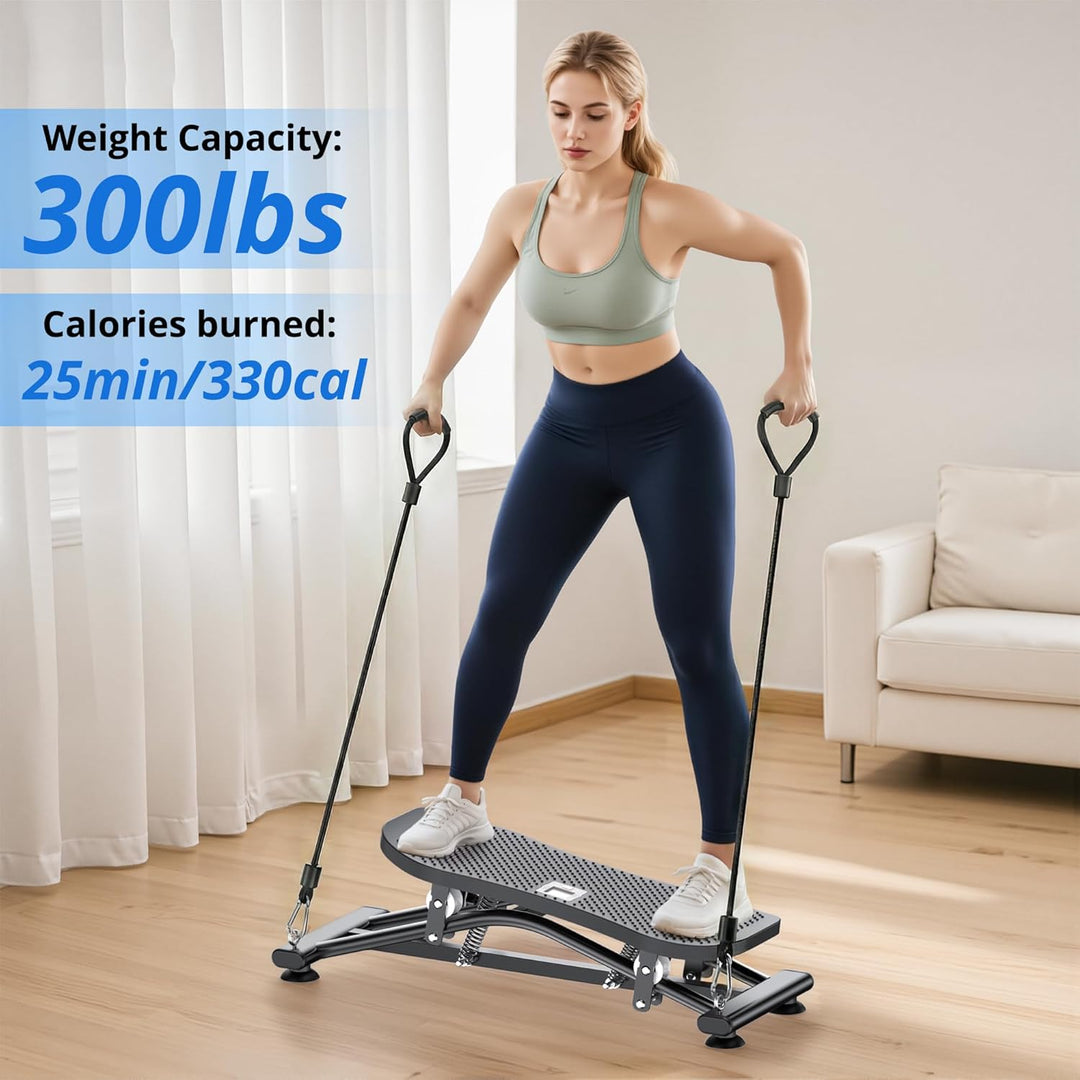 Balance Trainer Simulierte Skimaschine Widerstandsbasiertes Home Fitnessgerät Swing Stepper & Sidest