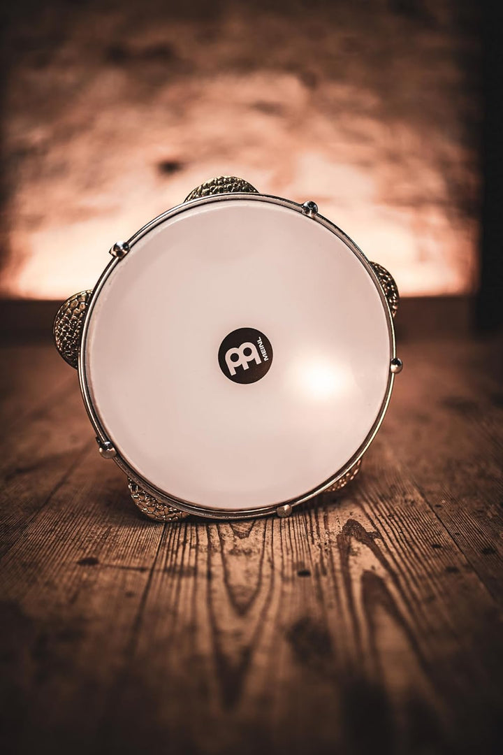 MEINL Percussion Artisan Edition Riq Drum - 8 3/4" White Pearl, Mosaic Royale (AERIQ1)