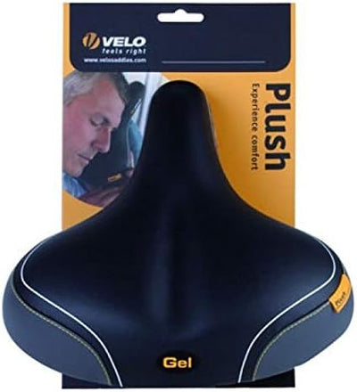 Velo Sattel Plush DS Gel, Black, 260 x 255 mm