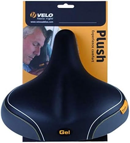 Velo Sattel Plush DS Gel, Black, 260 x 255 mm