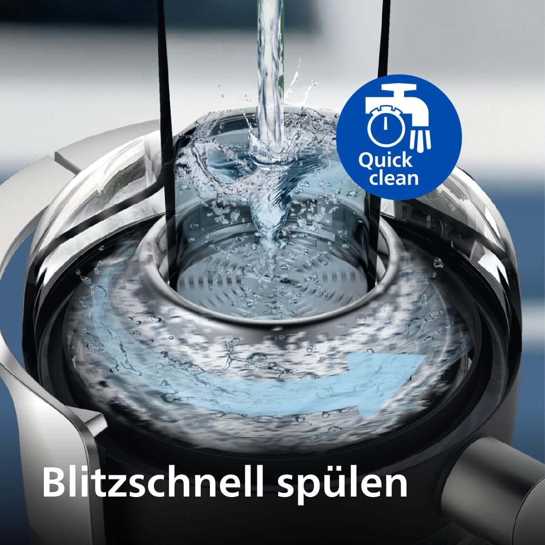 Philips Entsafter – 1100W, 2L, NutriU-Rezepte-App, XXL-Einfüllöffnung, QuickClean
