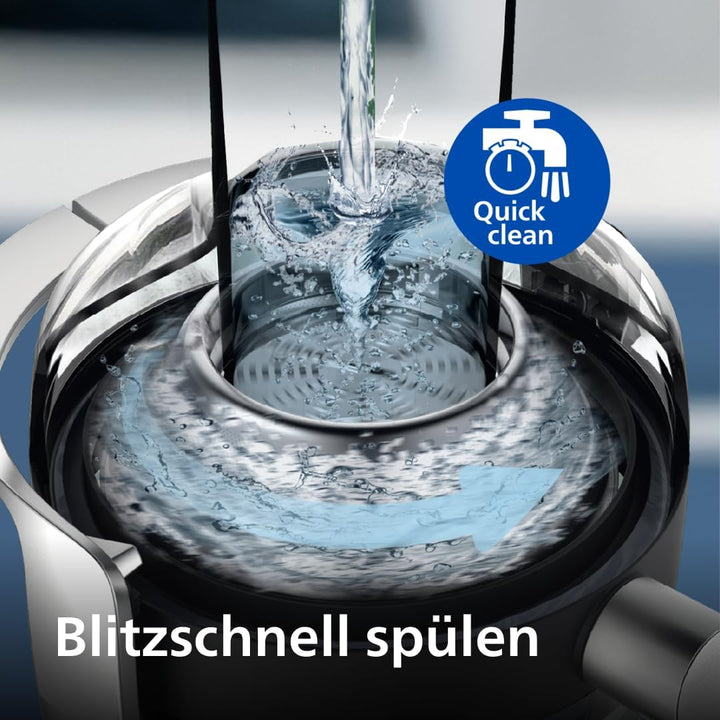 Philips Entsafter – 1100W, 2L, NutriU-Rezepte-App, XXL-Einfüllöffnung, QuickClean