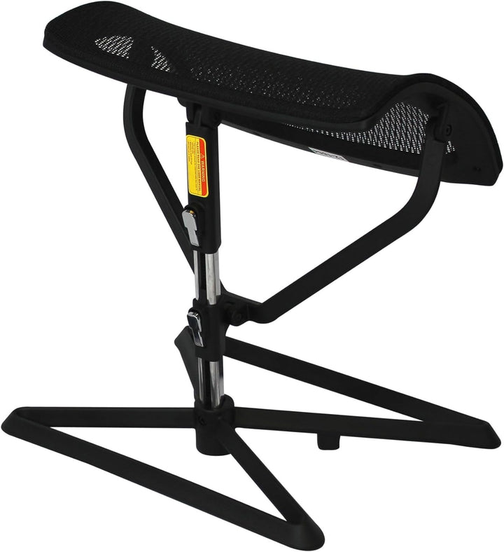 AMSTYLE Fussauflage LEGpro OTTOMANN Design Beinauflage Stoffbezug / Mesh für Büro Fussablage höhenve