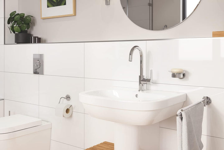 GROHE Start - Handtuchhalter (439mm, 2-armig &amp; schwenkbar, Material: Metall, inkl. Schrauben &amp; Dübel