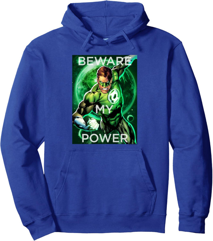 Green Lantern Beware My Power Poster Pullover Hoodie