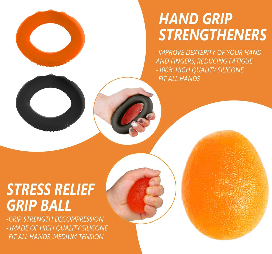 Handtrainer Unterarmtrainer Fingerhantel Unterarm training 10er Pack, Armtrainer, Lippenform Hand Gr