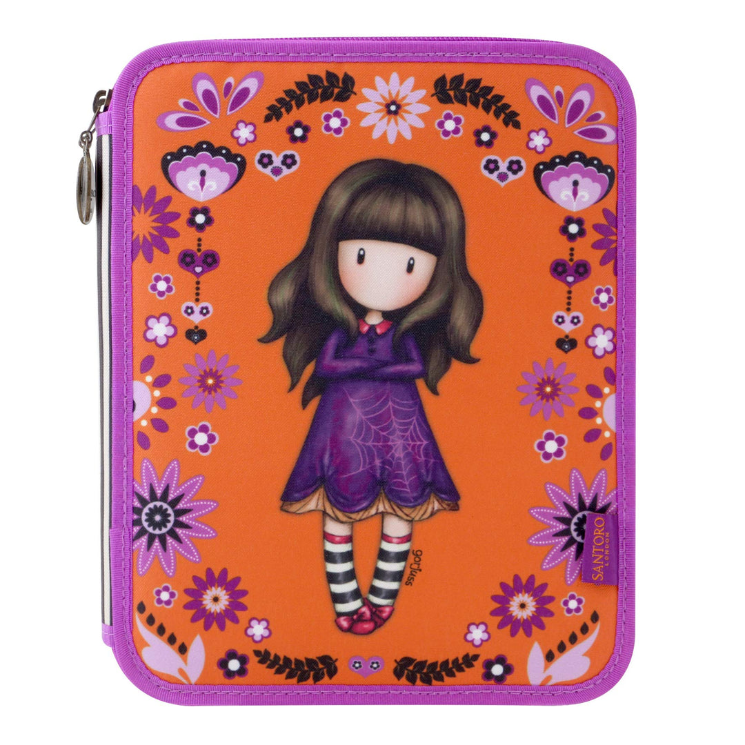 Santoro Gorjuss Plumier Doble Münzbörse Orange (Naranja), Orange (Naranja)