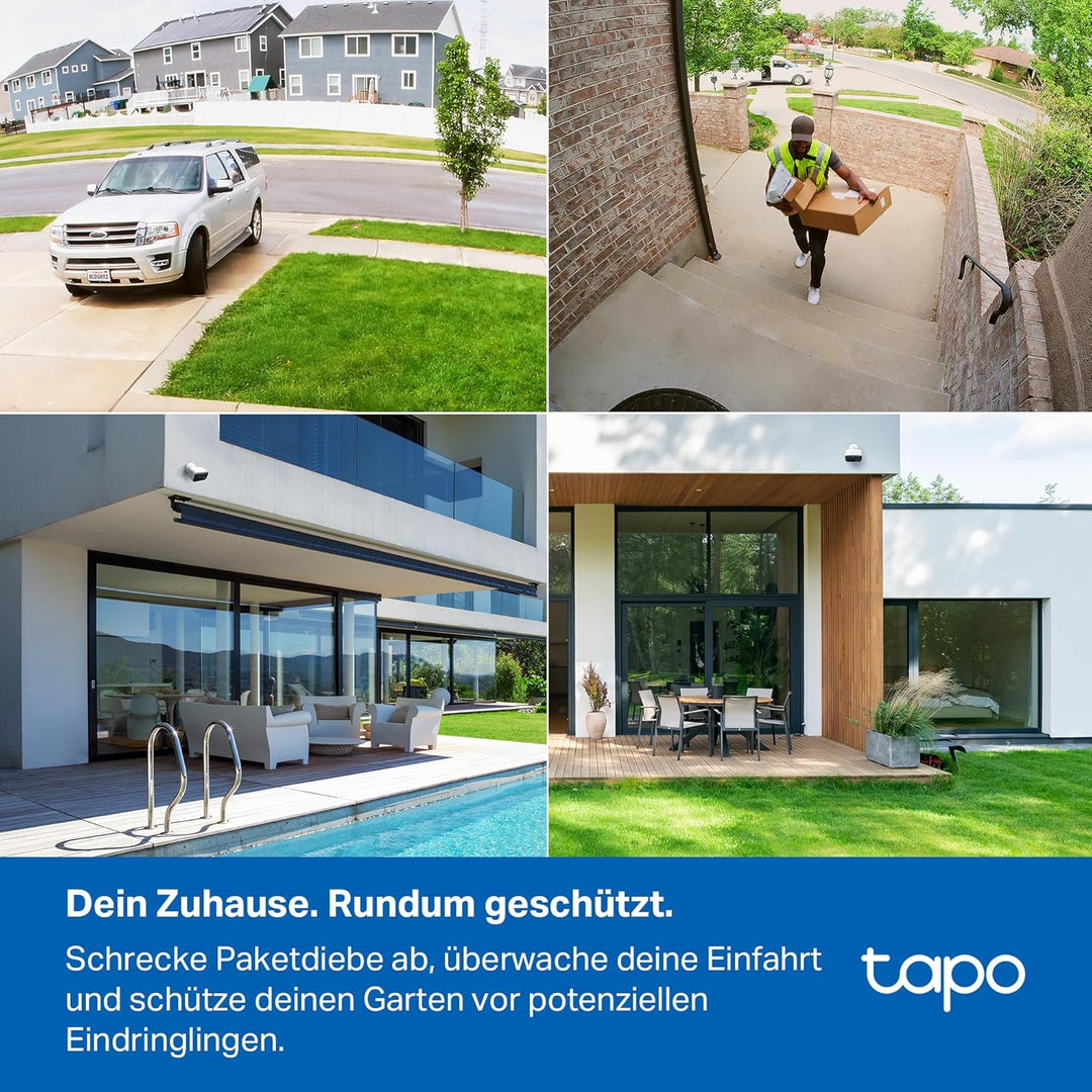 Tapo C400 Aussenkamera Akku | Überwachungskamera aussen mit 1080p-HD-Video, WLAN, Nachtsicht, witter