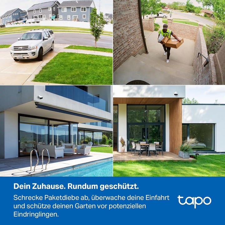 Tapo C400 Aussenkamera Akku | Überwachungskamera aussen mit 1080p-HD-Video, WLAN, Nachtsicht, witter
