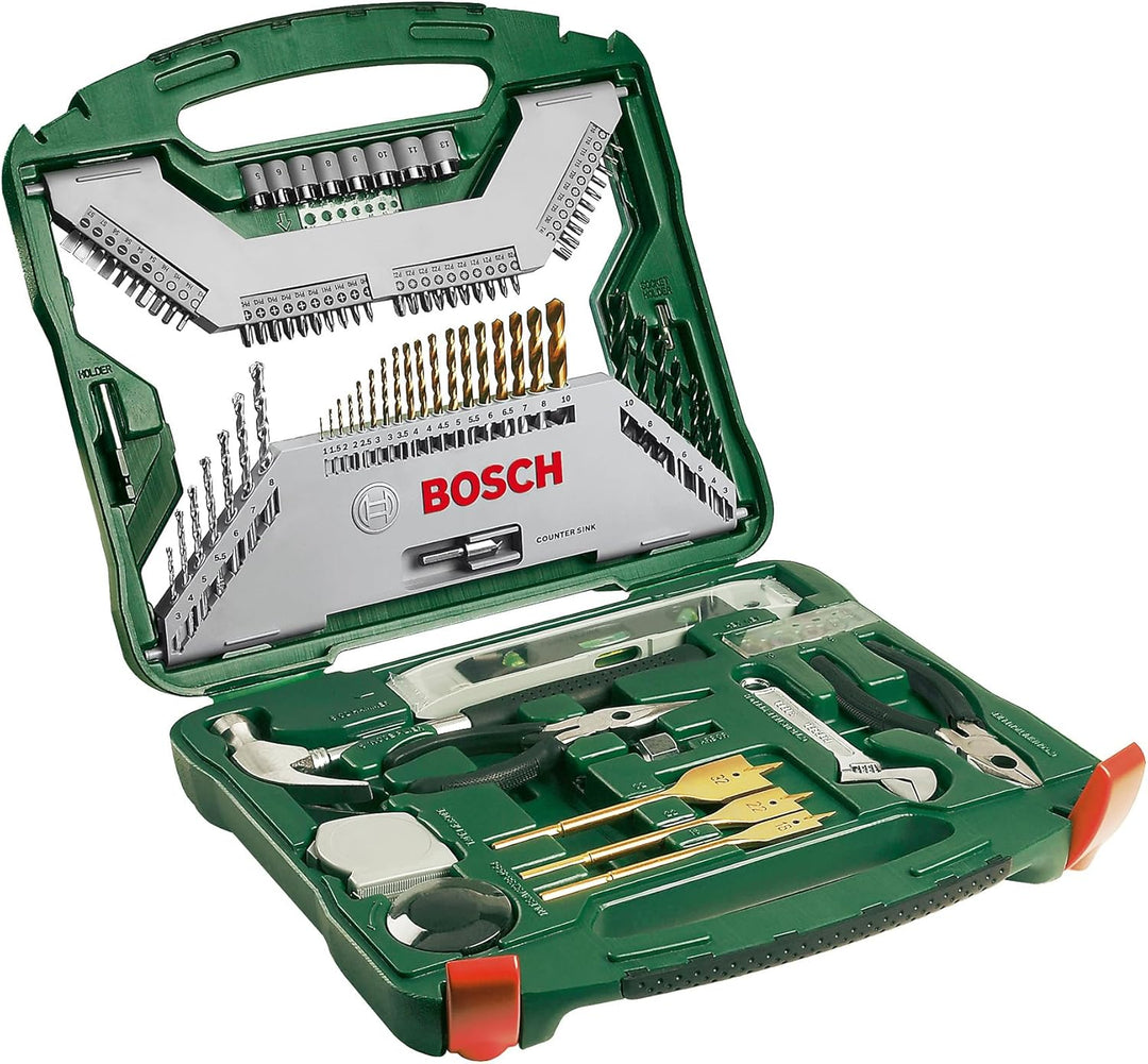 Bosch Accessories Bosch 103tlg. X-Line Titanium Bohrer und Schrauber Set (Holz, Stein und Metall, Zu