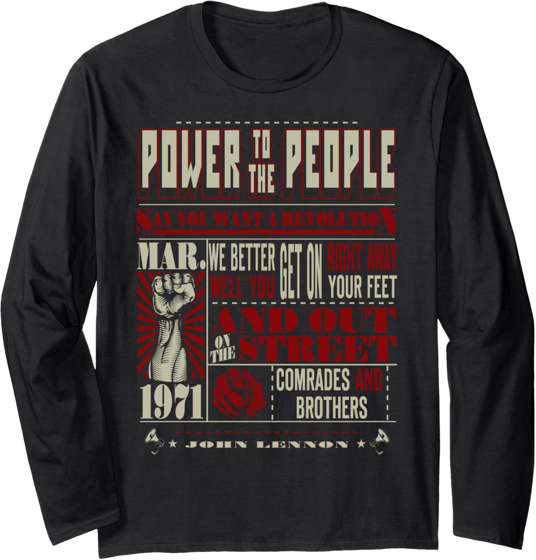 John Lennon - Revolution Langarmshirt