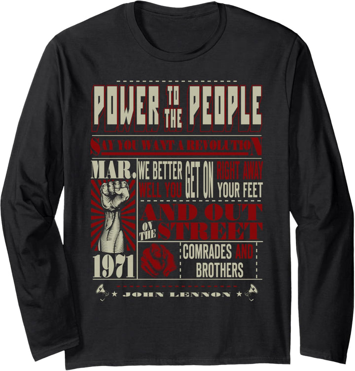 John Lennon - Revolution Langarmshirt
