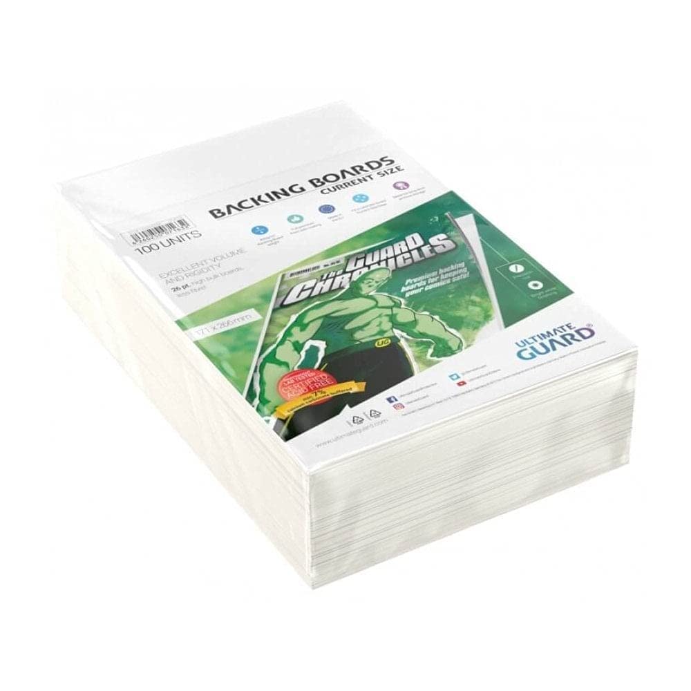Ultimate Guard UGD020005 Comic Backing Boards, Weiss Single, Single
