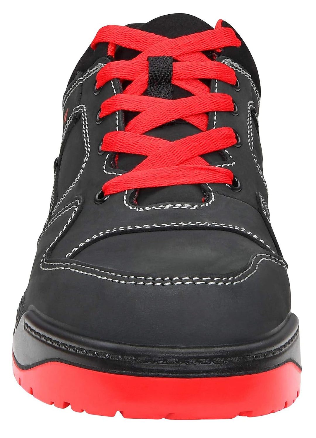 ELTEN Sicherheitsschuhe MAVERICK black-red Low ESD S3, Damen und Herren, Leder, Stahlkappe, leicht,