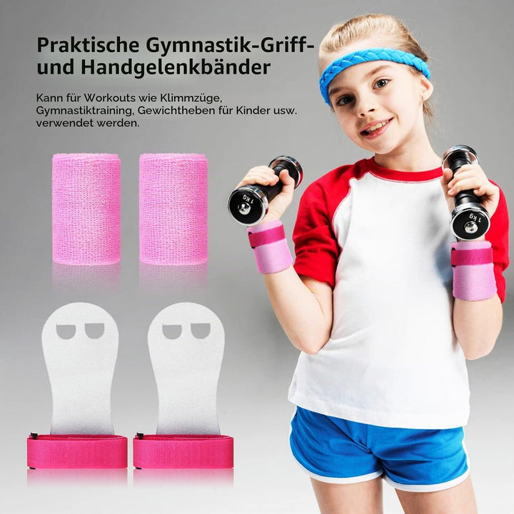 CLISPEED 4 Stück Sport-Gymnastik-Griffe Armbänder Kinder-Gymnastik-Stange Griffe Schweissbänder Gewi