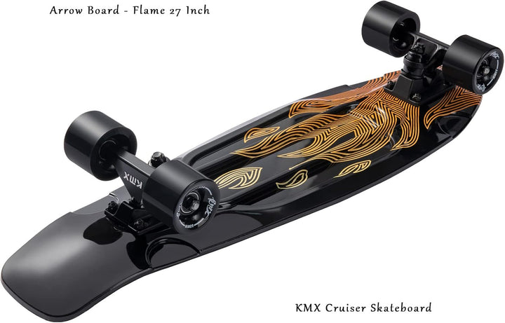 KMX 55,9 cm Mini Cruiser Skateboard für Jungen Mädchen und Jugendliche, komplettes Anfänger-Skateboa