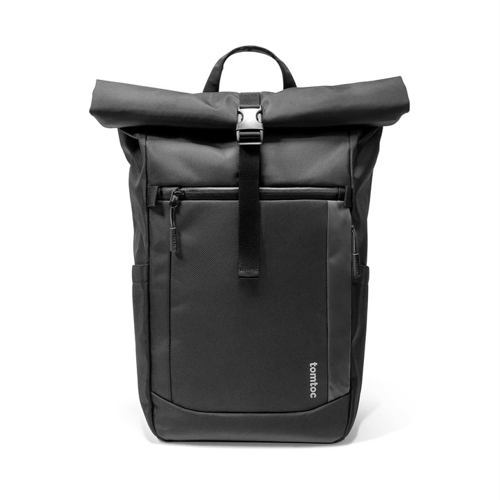 tomtoc Rolltop Rucksack Herren Damen 25L-30L Wasserdicht Schulrucksack Tagesrucksack mit 17,3 zoll L
