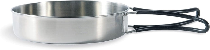Tatonka Camping-Kochgeschirr Cookset Regular (5-teilig) - Edelstahl-Geschirr mit Pfanne und 2 Töpfen
