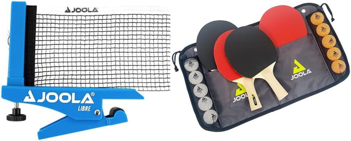 JOOLA Tischtennisnetz LIBRE- OUTDOOR Tischtennisnetz-Garnitur für Freizeitsport - Klemmtechnik - Höh