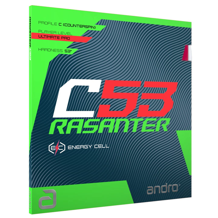 ANDRO Belag Rasanter C 53 Schwarz 2,0 mm, Schwarz 2,0 mm