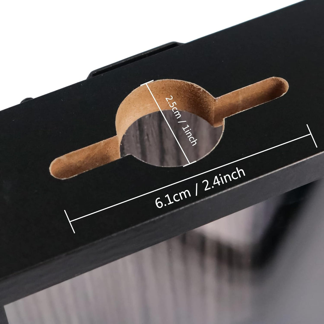 GraduationMall 20x25cm 3D Bilderrahmen für Tickets Shadow Box mit Slot,Rahmen zum Befüllen Speicherb