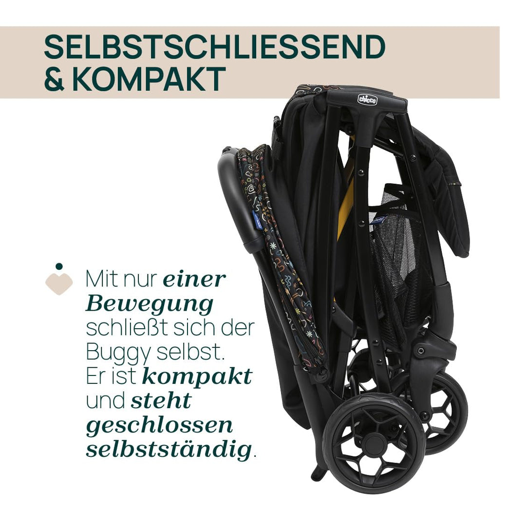 Chicco Glee lighter Kinderwagen, Buggy, praktisch und leicht, automatischer Schliessmechanismus, bre