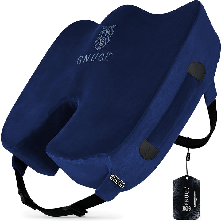 SNUGL Sitzkissen orthopädisch Memory Foam Steissbeinkissen | Stuhlkissen gegen Rückenschmerzen | Erg