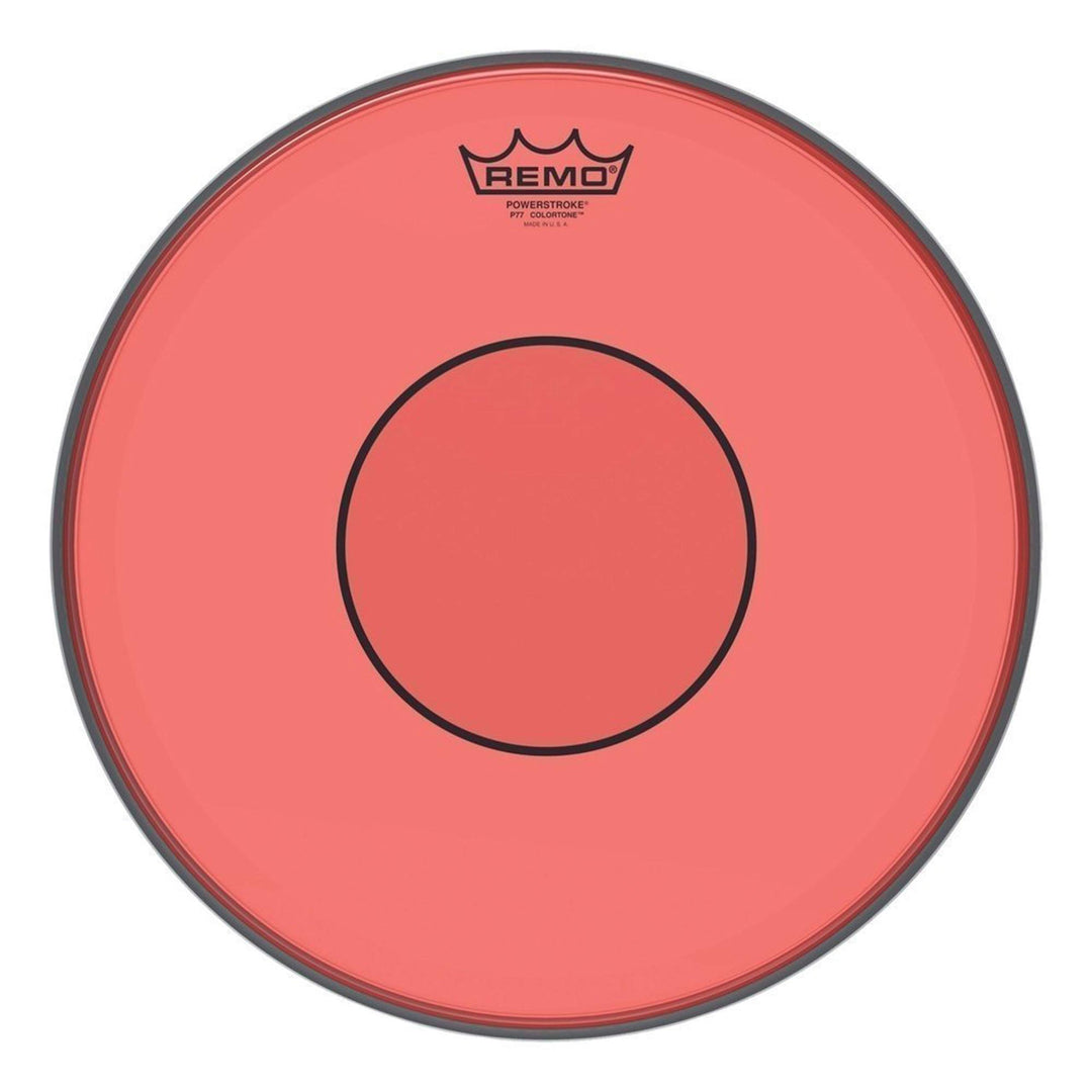 Remo Schlagzeugfell Powerstroke 77 Colortone Red Drum Head, 14" 14" rot, 14" rot