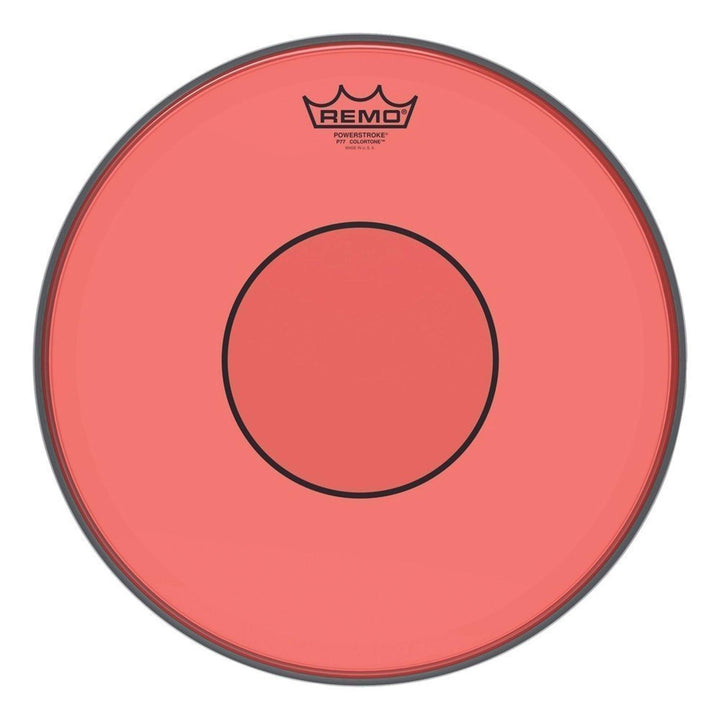 Remo Schlagzeugfell Powerstroke 77 Colortone Red Drum Head, 14" 14" rot, 14" rot