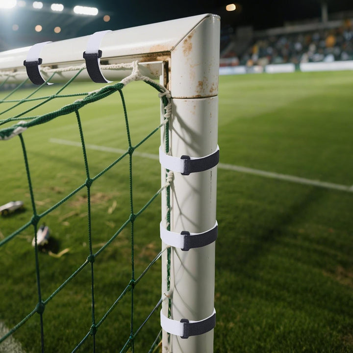 Fussball Tornetz Halterungen | Halten Netz Befestigung Bälle - 50 Stück Gurte Stabil Robuste Halteru