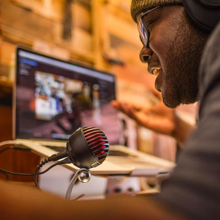 Shure MV5-B-DIG – Digitales Kondensatormikrofon für hochwertige Audioaufnahmen mit USB- und Lightnin