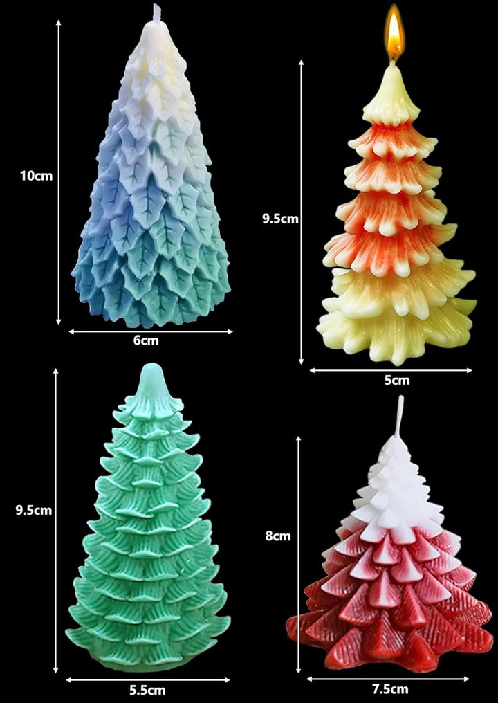 Kerzen Selber Machen set Weihnachtsbaum Kerzenformen zum Giessen Kerzen Form Weihnachten Christmas S