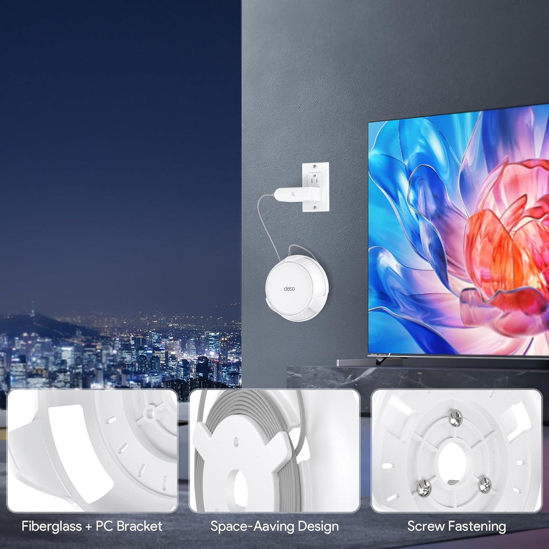 XLTTYWL Deco WiFi 7 Wandhalterungs-Set, Deco BE23/BE25/BE3600/BE5000 Router-Halterung, optimiert Pla
