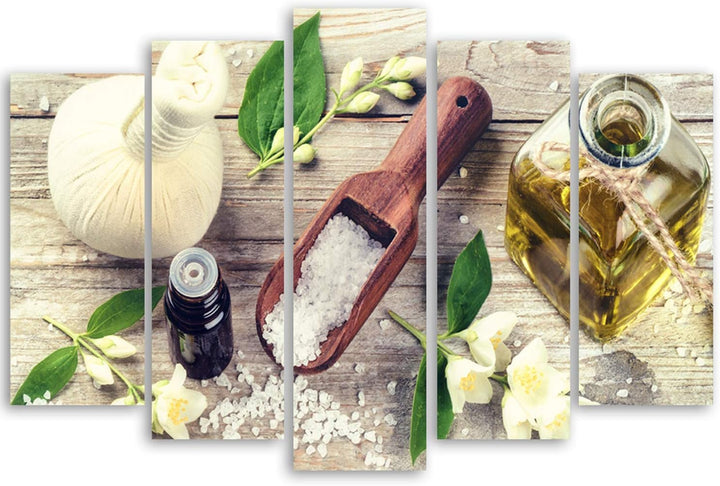 Feeby. Leinwandbild - 5 Teile - Bilder, Wand Bild, Wandbilder, Kunstdruck XXL, 5-Teilig, Typ A, 150x