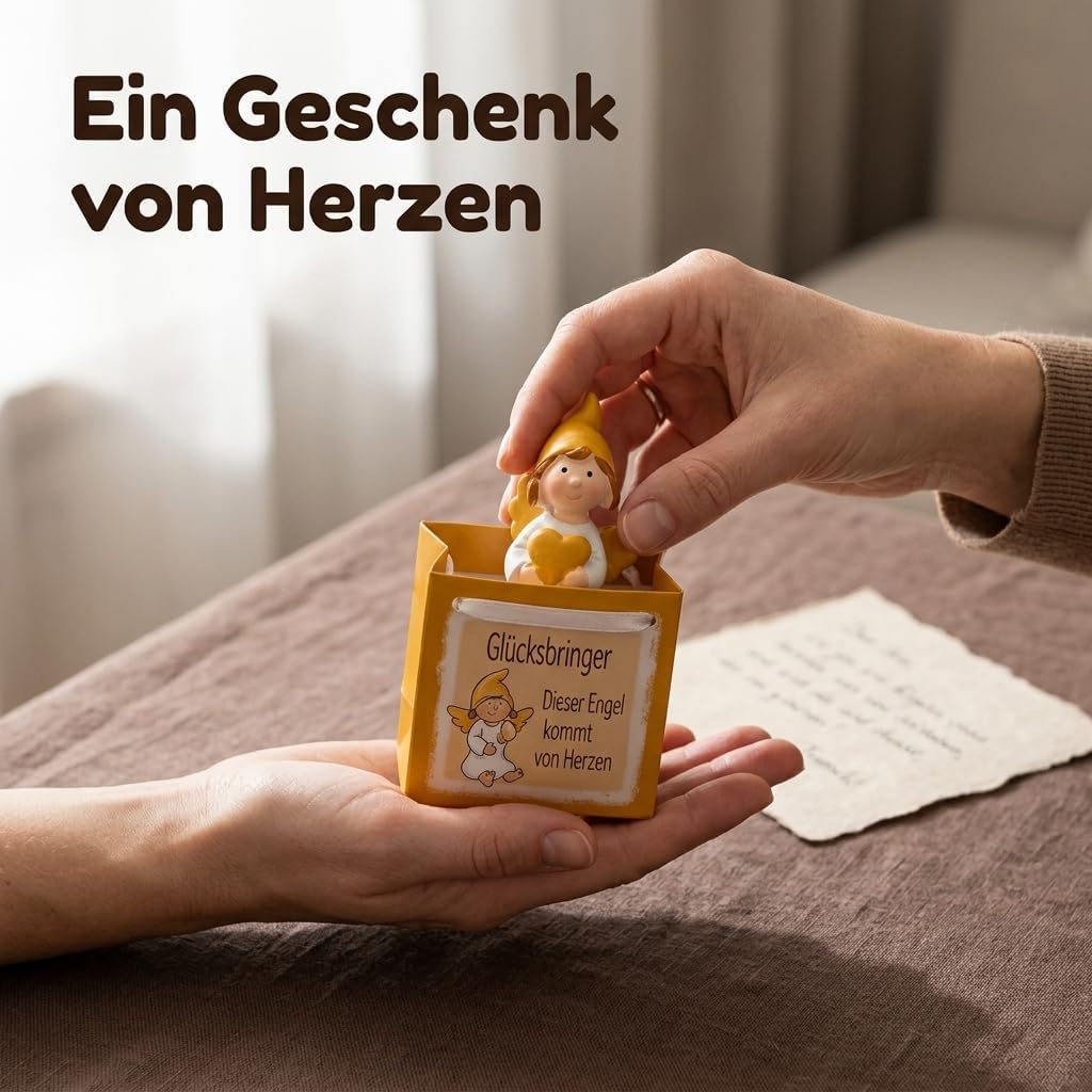 MIJOMA 24 Stück Set Schutzengel in Tüte 2-Fach Sortiert, im 24er Display, Gastgeschenk Glücksbringer