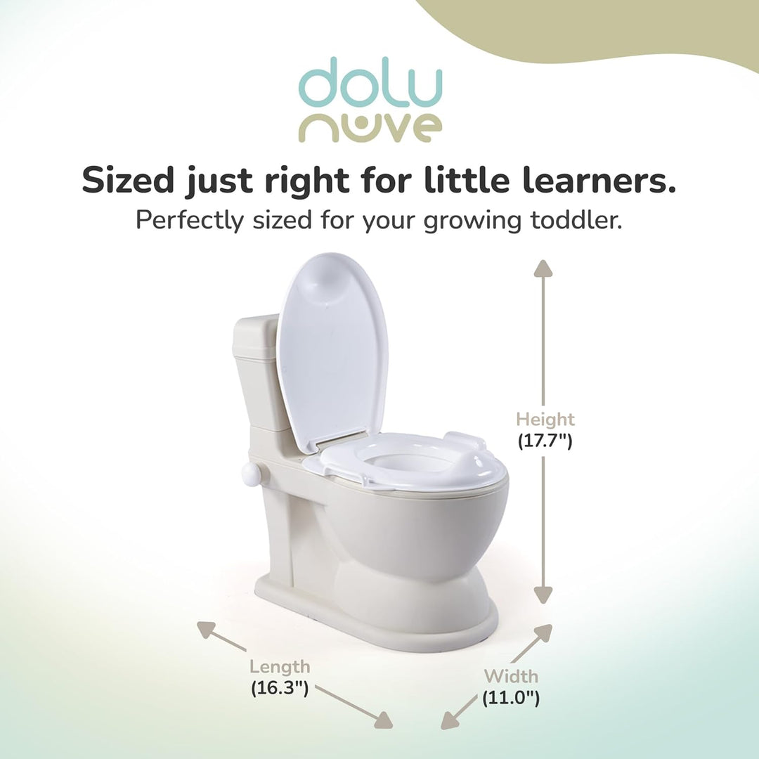 Dolu XL Pädagogisches Töpfchen – bequem & einfach zu bedienen – Relax Beige – perfekt für das Töpfch