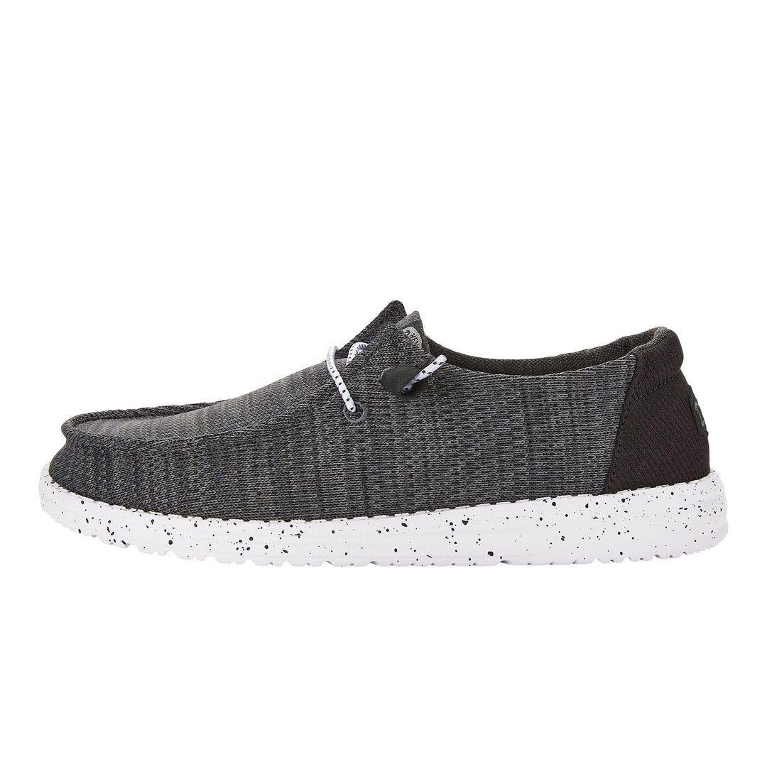 Hey Dude - Wally Sox Stitch Herren - Slip on Schuhe - Herren Loafers, Black White 20 EU Schwarz, 6 T