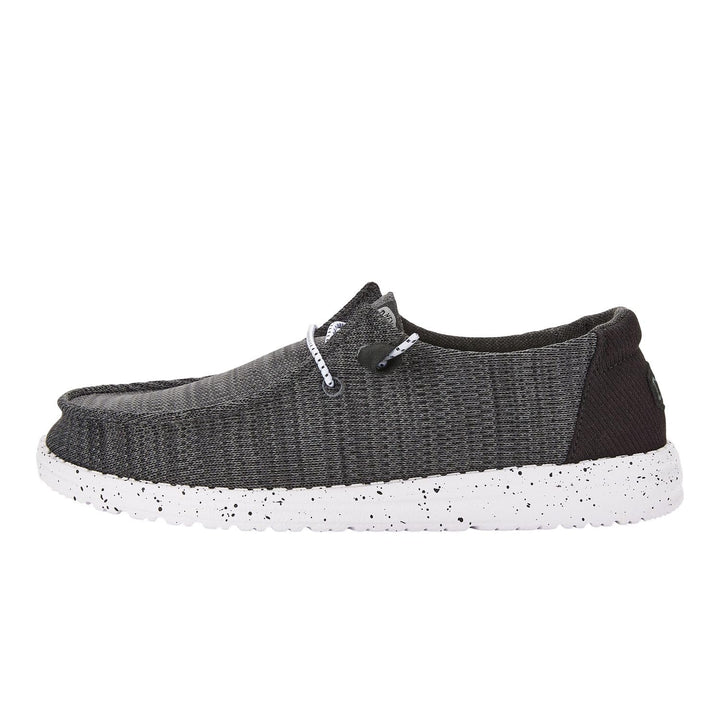 Hey Dude - Wally Sox Stitch Herren - Slip on Schuhe - Herren Loafers, Black White 20 EU Schwarz, 6 T