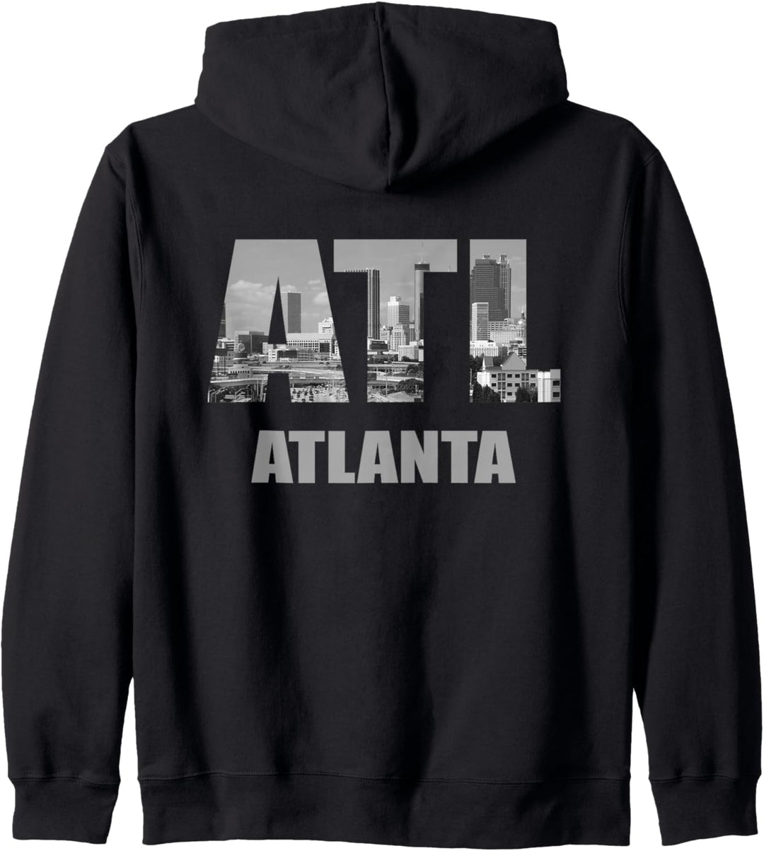 Atl City of Atlanta Georgia Skyline Stadtbild | Cool Atlanta Kapuzenjacke