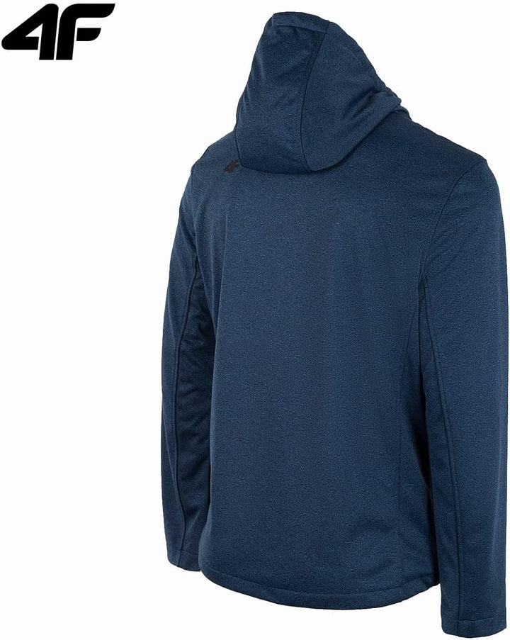 4F Herren H4Z22-sfm350 Softshell Jacket, Dark Blue Melange, Small