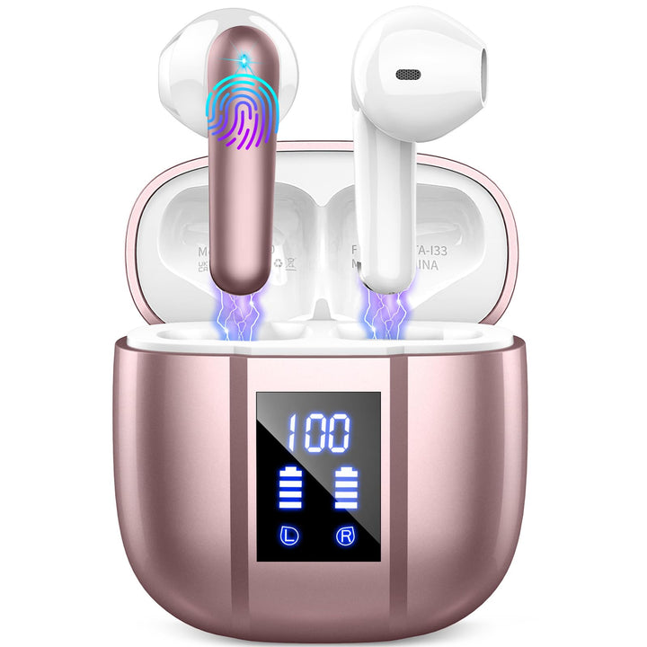 Nerunsa Bluetooth Kopfhörer, 50 Std Spielzeit Kabellose Kopfhörer, Kopfhörer Kabellos Bluetooth 5.4