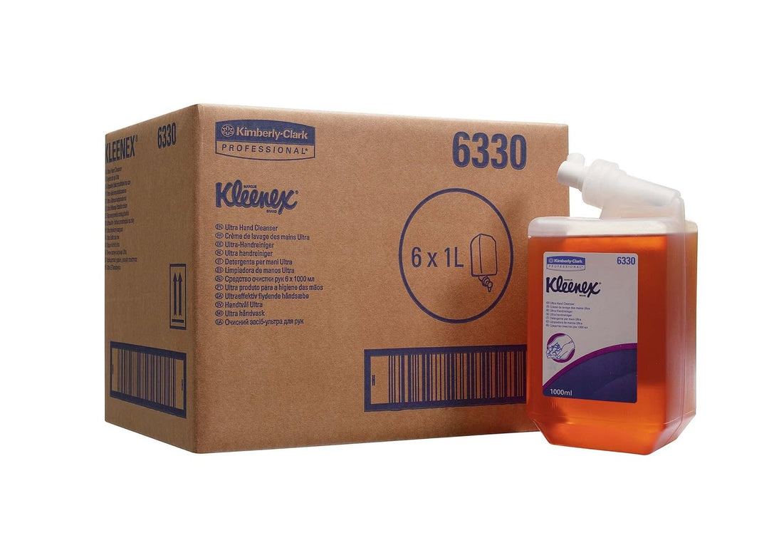 Kleenex Ultra, 6330, Handseife, 1 l, bernsteinfarben, 6 x 1 l Kassetten