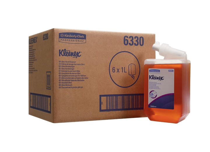 Kleenex Ultra, 6330, Handseife, 1 l, bernsteinfarben, 6 x 1 l Kassetten