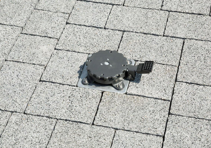Schneider Universal-Bodenplatte für Ampelschirme, 897-00, zum Einbetonieren, 3.8 kg, Silber, Bodenpl