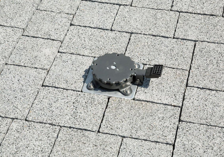 Schneider Universal-Bodenplatte & Schneider Windsicherung für Ampelschirme Bundle mit Windsicherung,