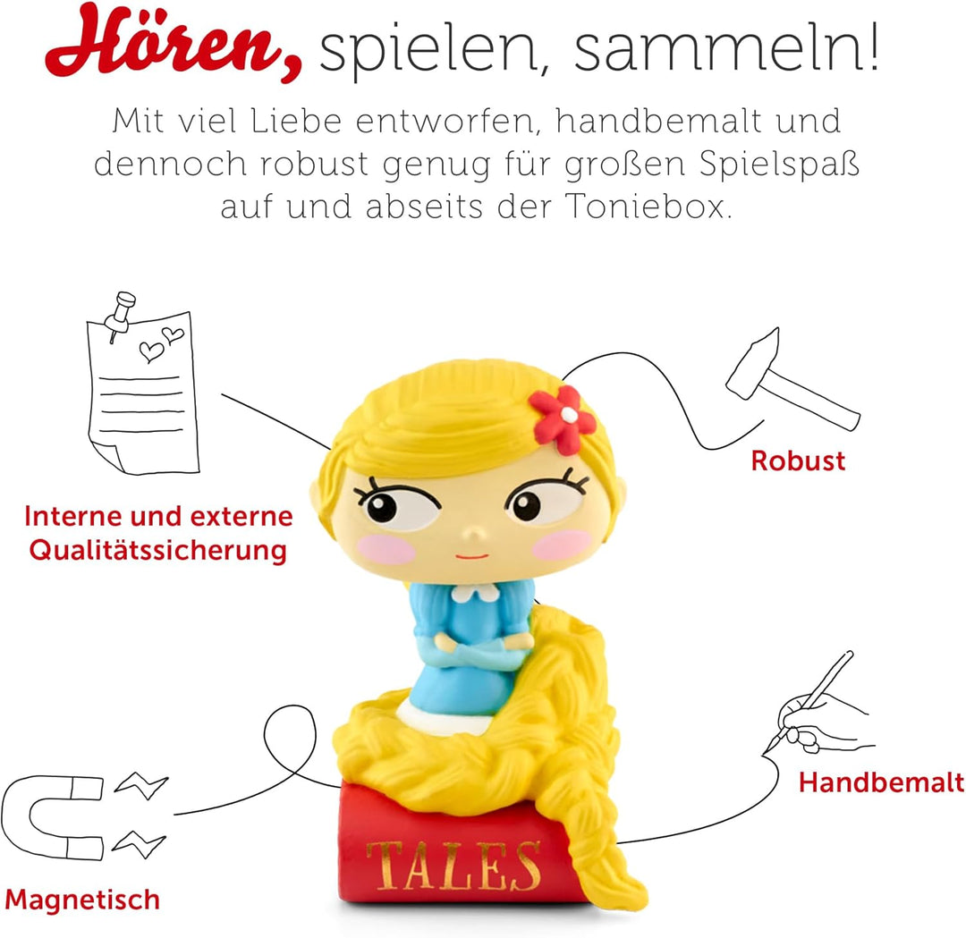 tonies Hörfigur für Toniebox, Lieblings-Märchen – Rapunzel und weitere Märchen, Hörspiel für Kinder